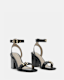 Pamela Leather Heel Sandals
