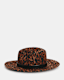 Annie Leopard Print Wool Fedora Hat
