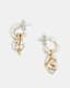 Sierra Two Tone Hoop Earrings