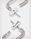 Dara Pave Silver-Tone Hoop Earrings