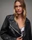 Billie Oversized Leather Biker Jacket