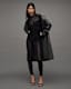 Okena Double Breasted Leather Trench Coat