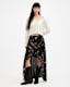 Slvina Oto Floral Asymmetric Maxi Skirt
