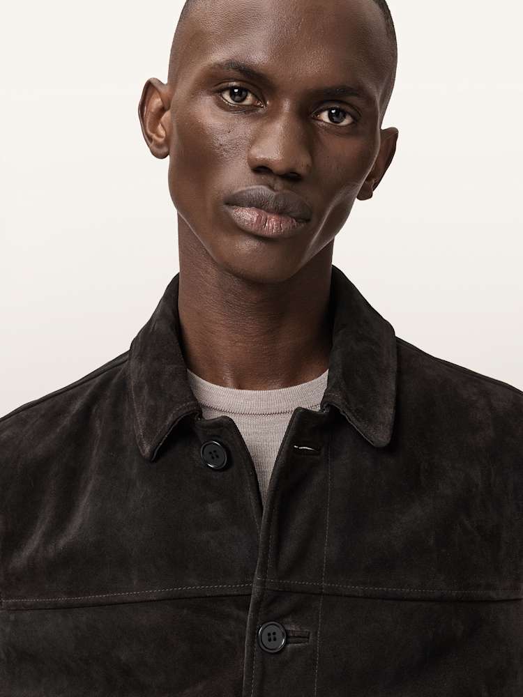 Nates Suede Slim Fit Jacket