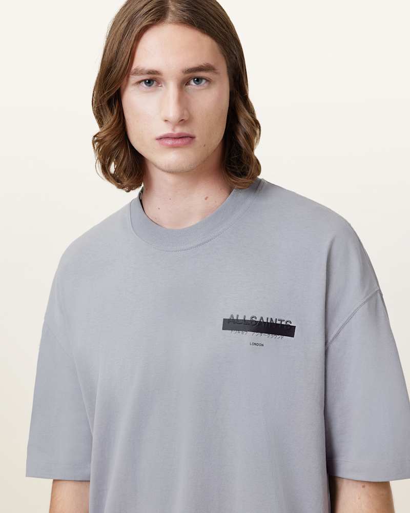 Redact Oversized Embroidered Logo T-Shirt