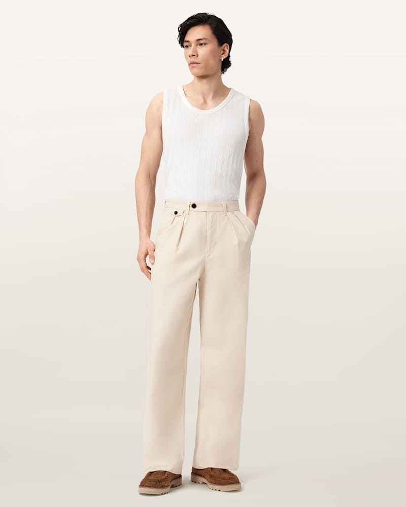 Conway Wide Leg Pleated Trousers
