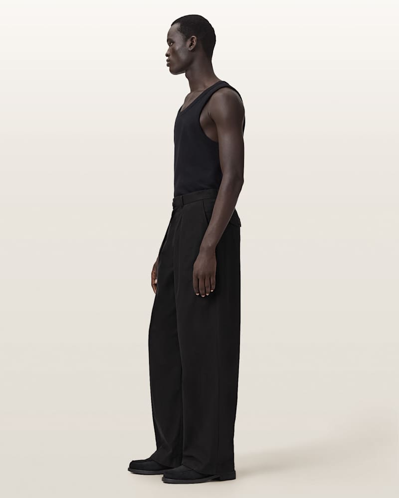 Conway Wide Leg Pleated Trousers