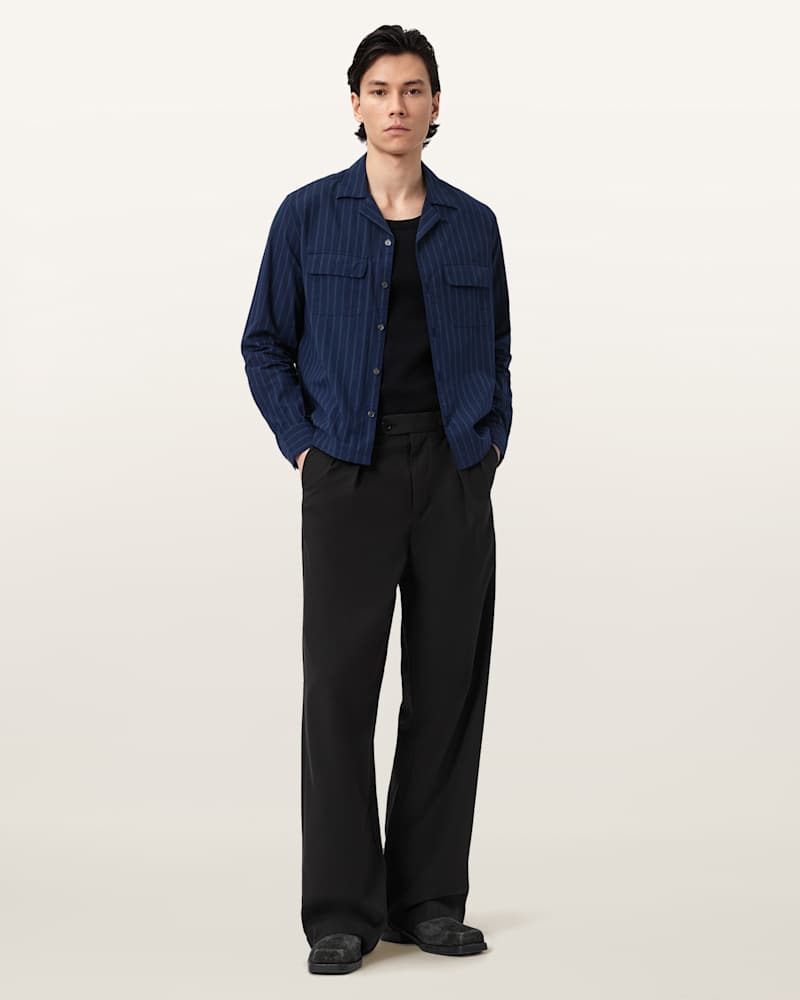 Conway Wide Leg Pleated Trousers