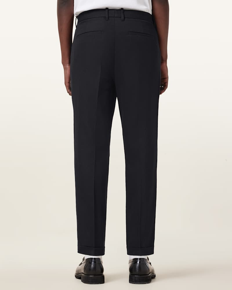 Tallis Slim Fit Cropped Tapered Trousers