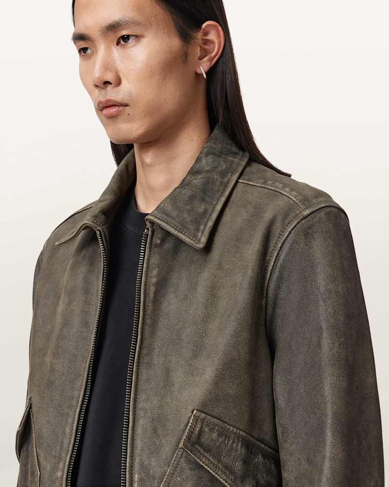 Marland Aviator Leather Jacket