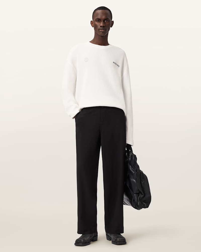 Emblem Oversized Long Sleeve T-Shirt