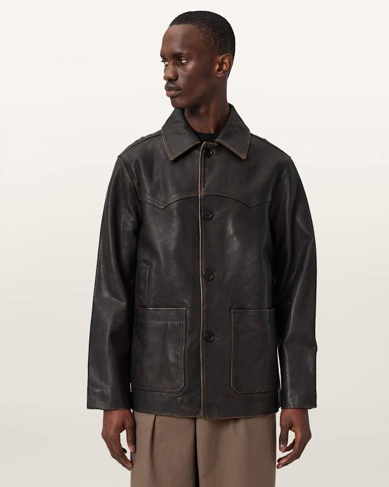 Hartwell Leather Coat
