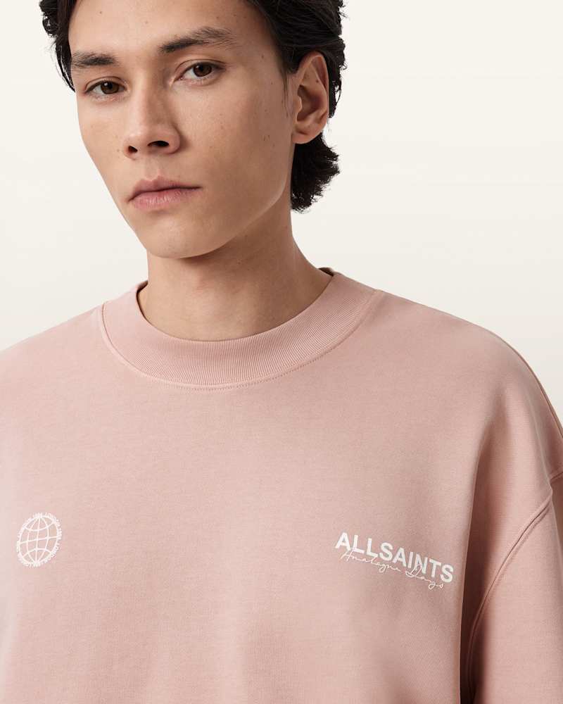 Emblem Crew Neck Cotton Sweatshirt