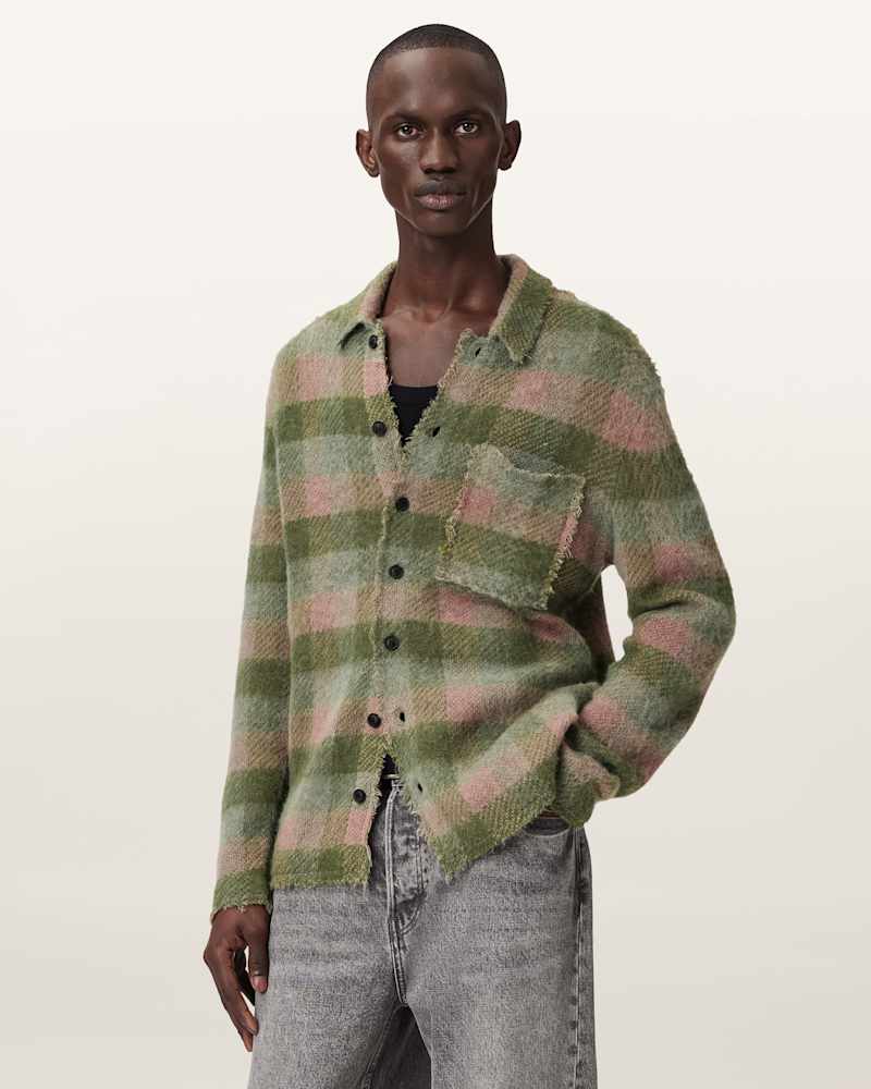Adler Jacquard Plaid Cardigan