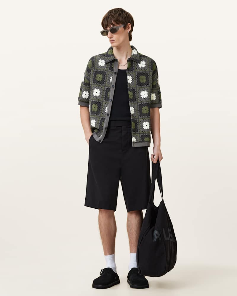 Mandon Crochet Knit Shirt
