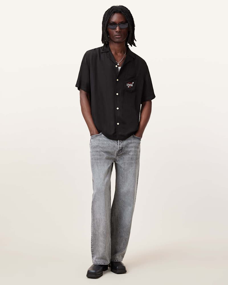 Lovers Embroidered Relaxed Fit Shirt