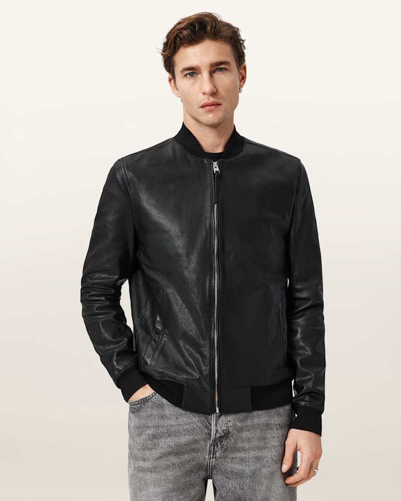 Morten Leather Bomber Jacket