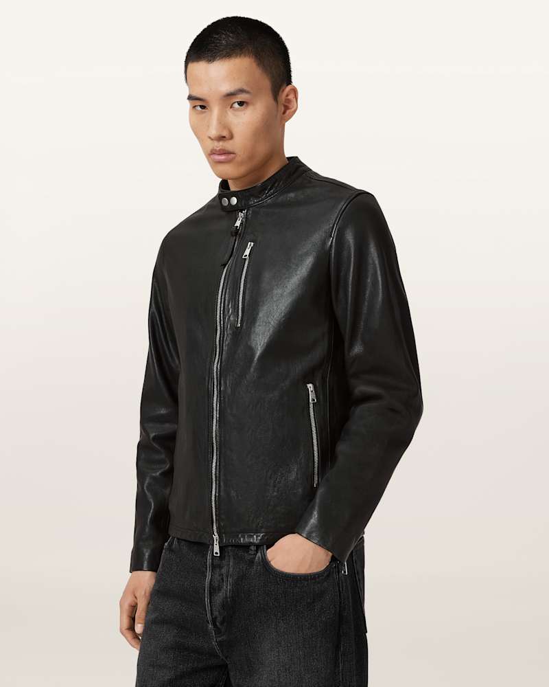 Ashton Hooded Leather Jacket