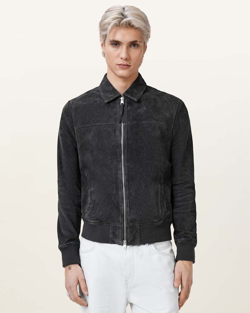 Rashford Suede Ribbed Trim Jacket