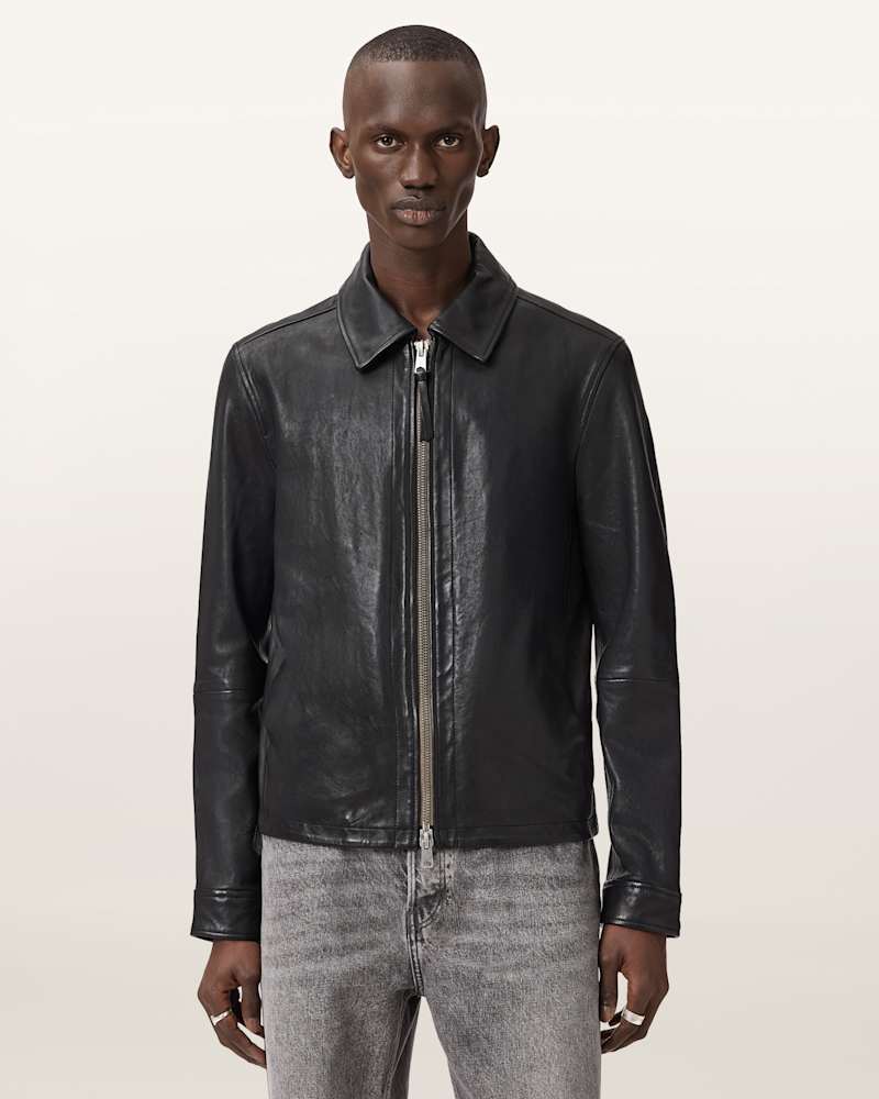 Erol Zip Up Leather Jacket