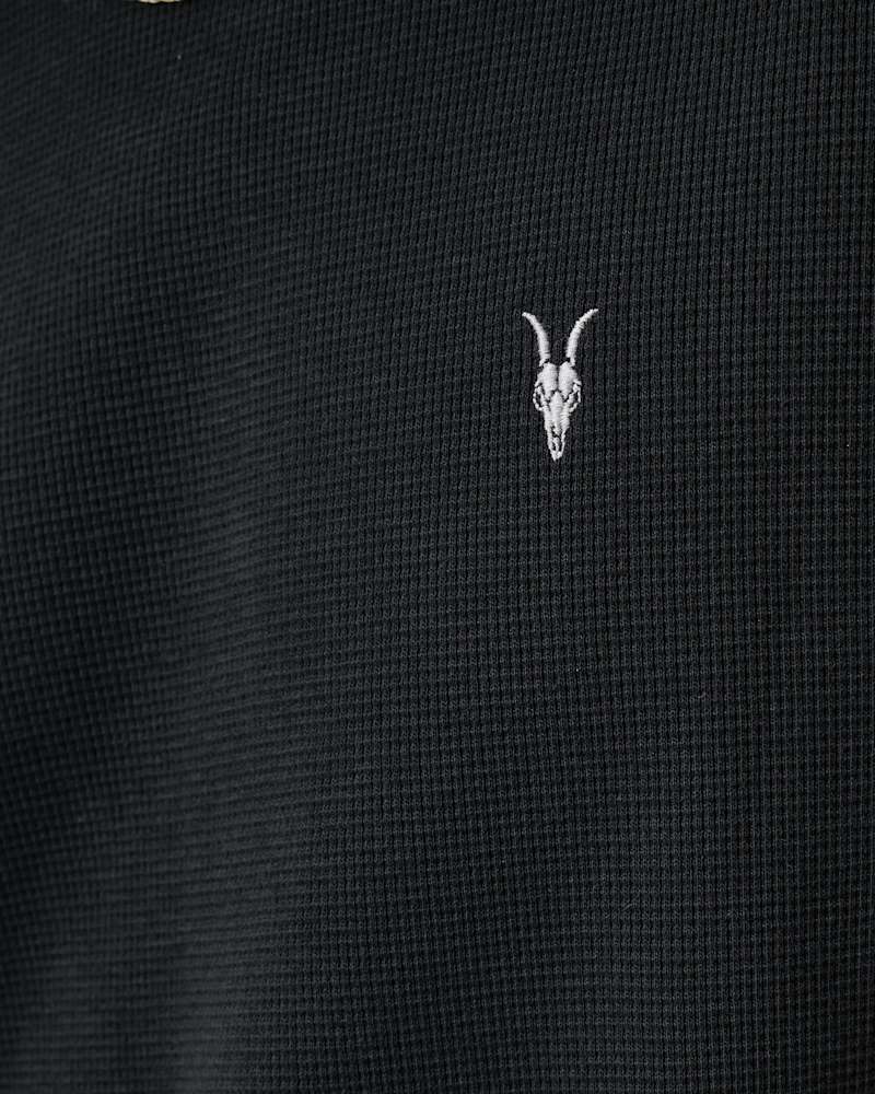 Ellis Waffle Texture Crew Neck Ramskull T-Shirt