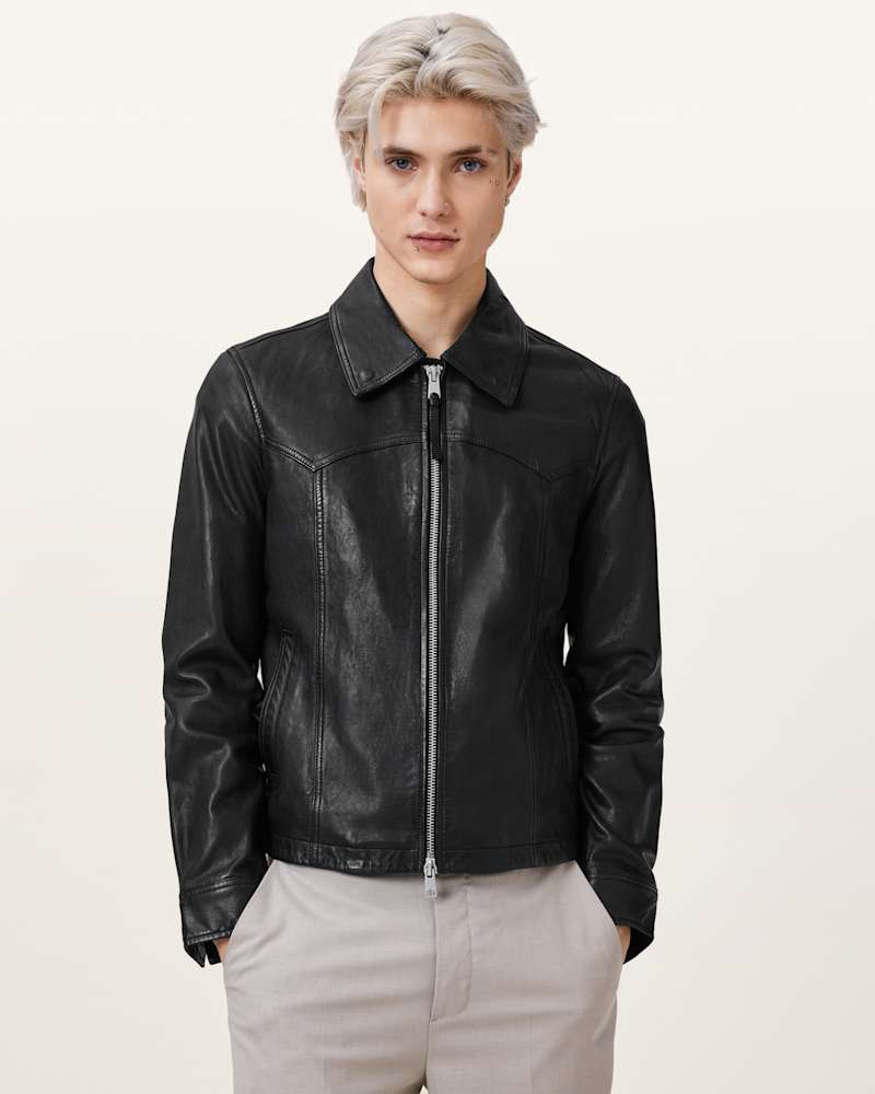 Nellcot Zip Up Leather Jacket