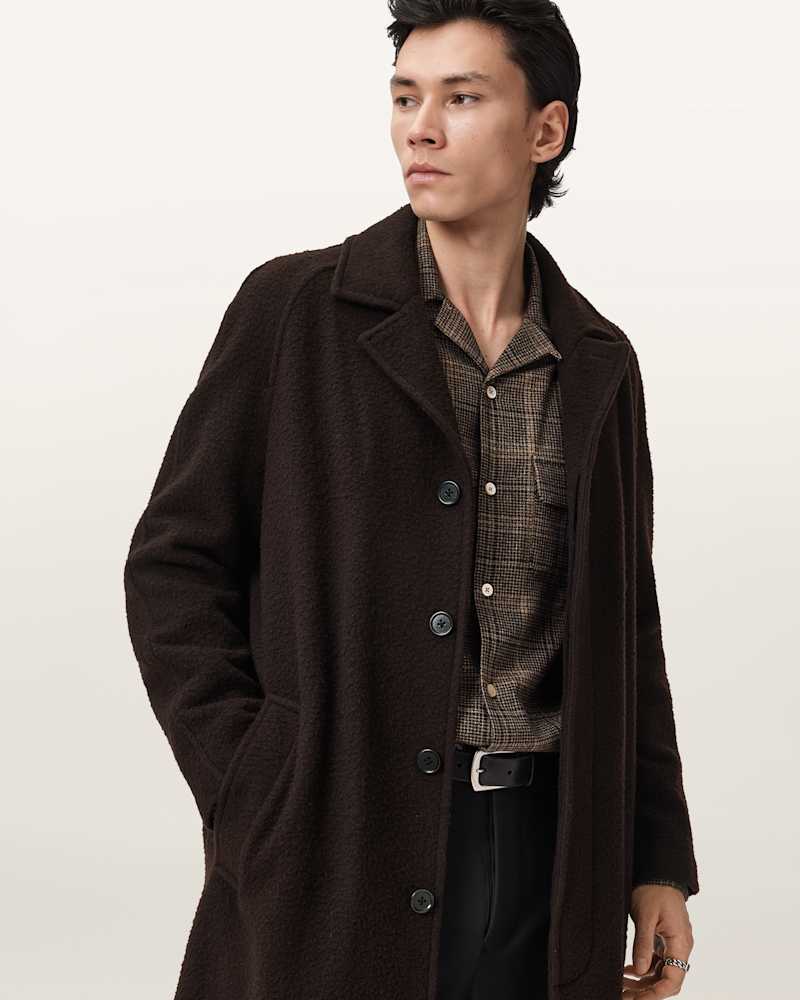 Duke Single Breasted Wool Coat