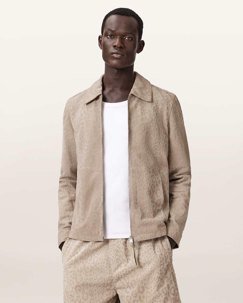 Hockley Suede Animal Print Jacket