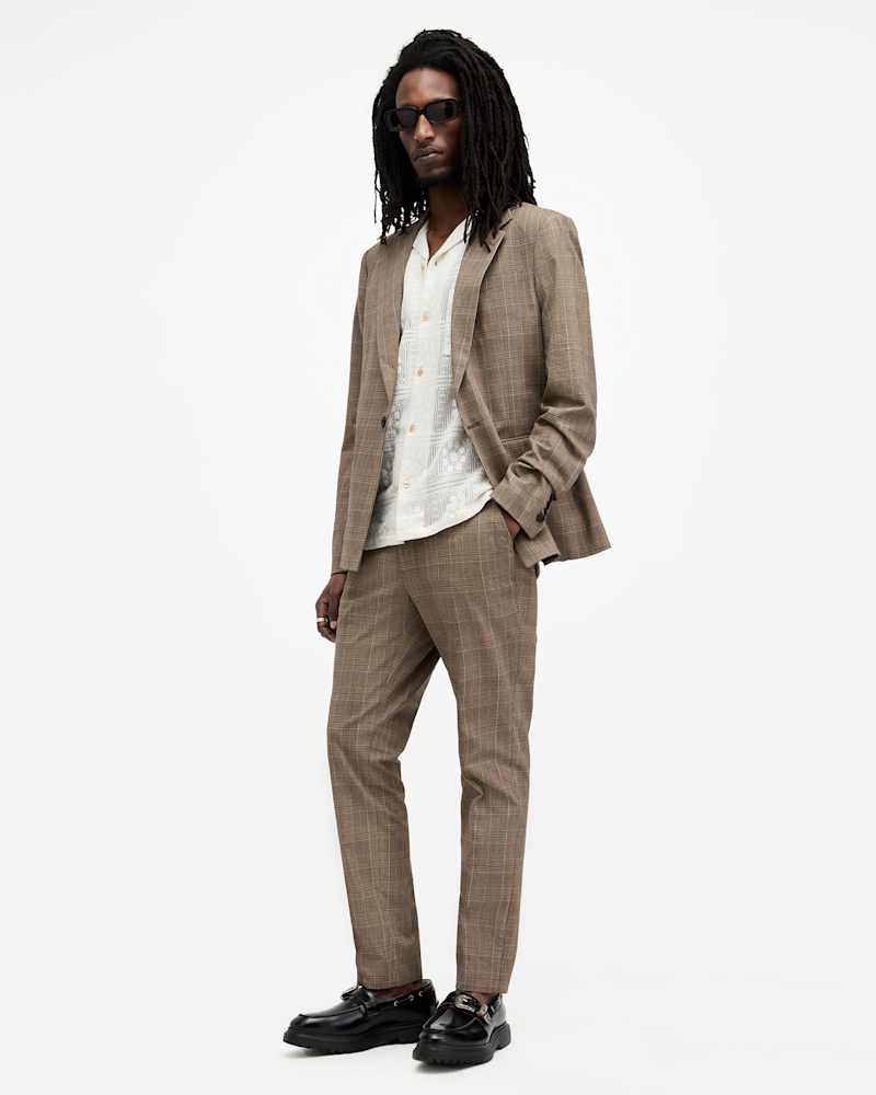 Maffrett Checked Skinny Fit Trousers