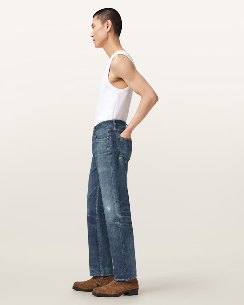 Bead Straight Leg Illusion Trousers