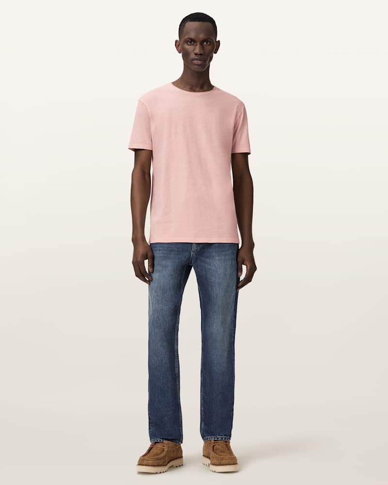 Figure Crew Neck Raw Edge T-Shirt