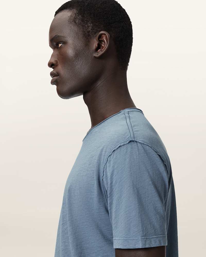Figure Crew Neck Raw Edge T-Shirt