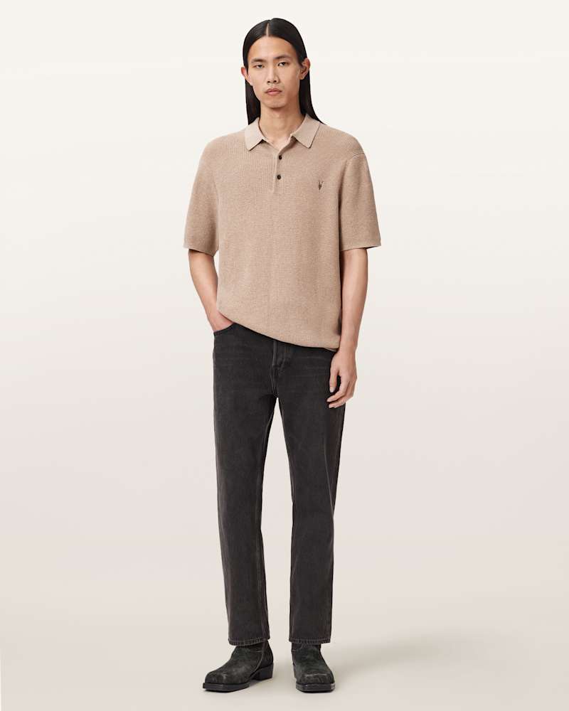 Aspen Waffle Texture Ramskull Polo Shirt