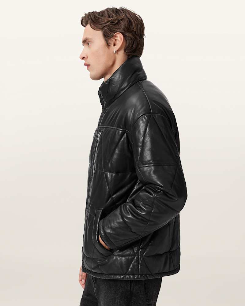 Brockwell Leather Puffer Jacket