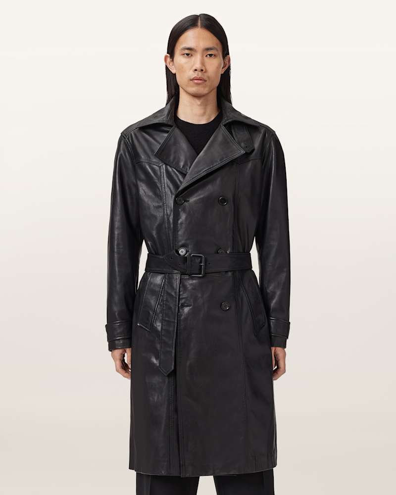 Kellett Leather Trench Coat