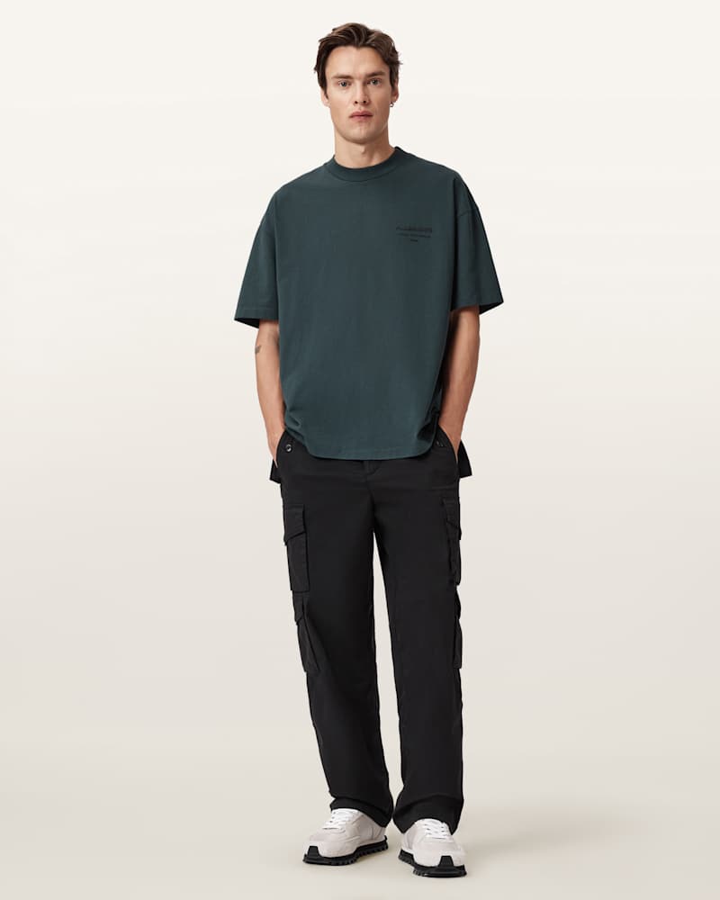 Xander Flocked Logo Oversized T-Shirt 