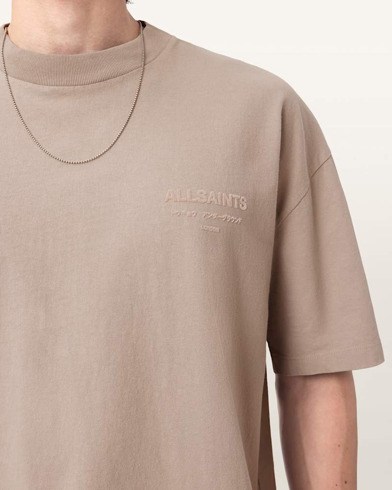 Xander Flocked Logo Oversized T-Shirt 