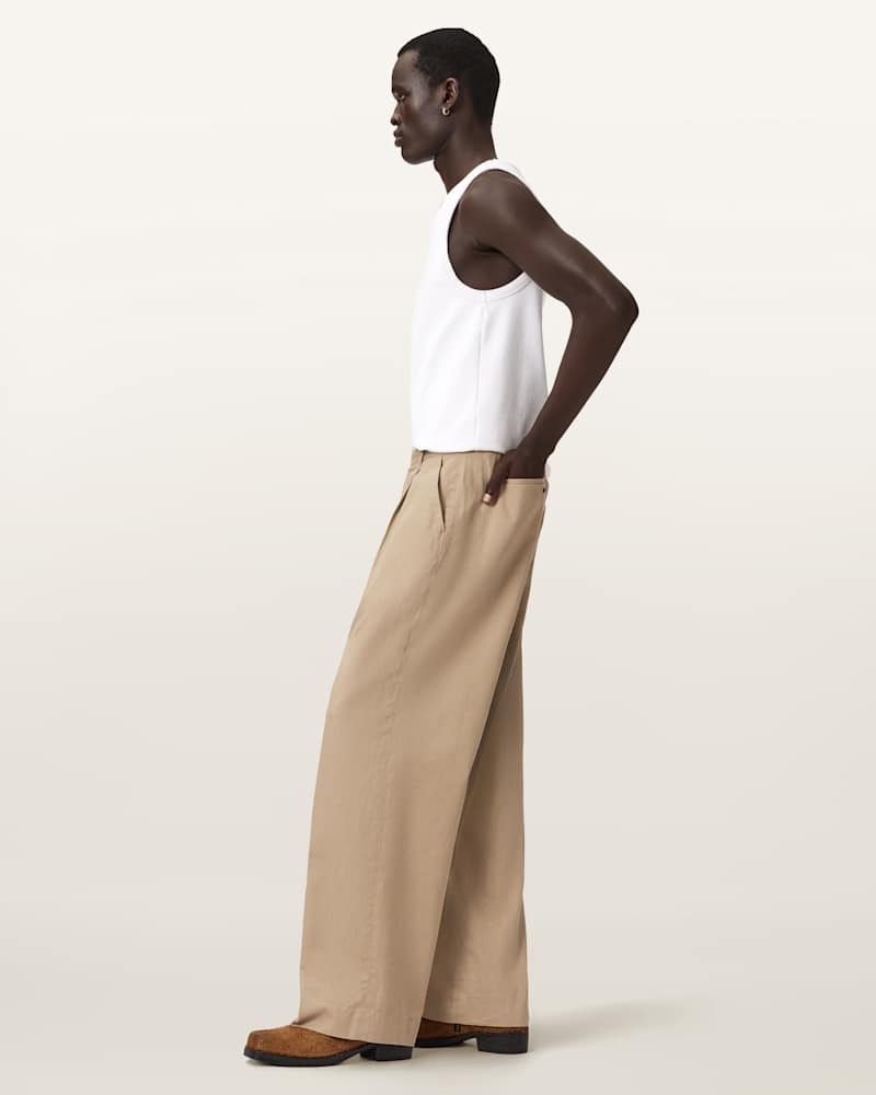Midas Wide Leg Relaxed Fit Trousers
