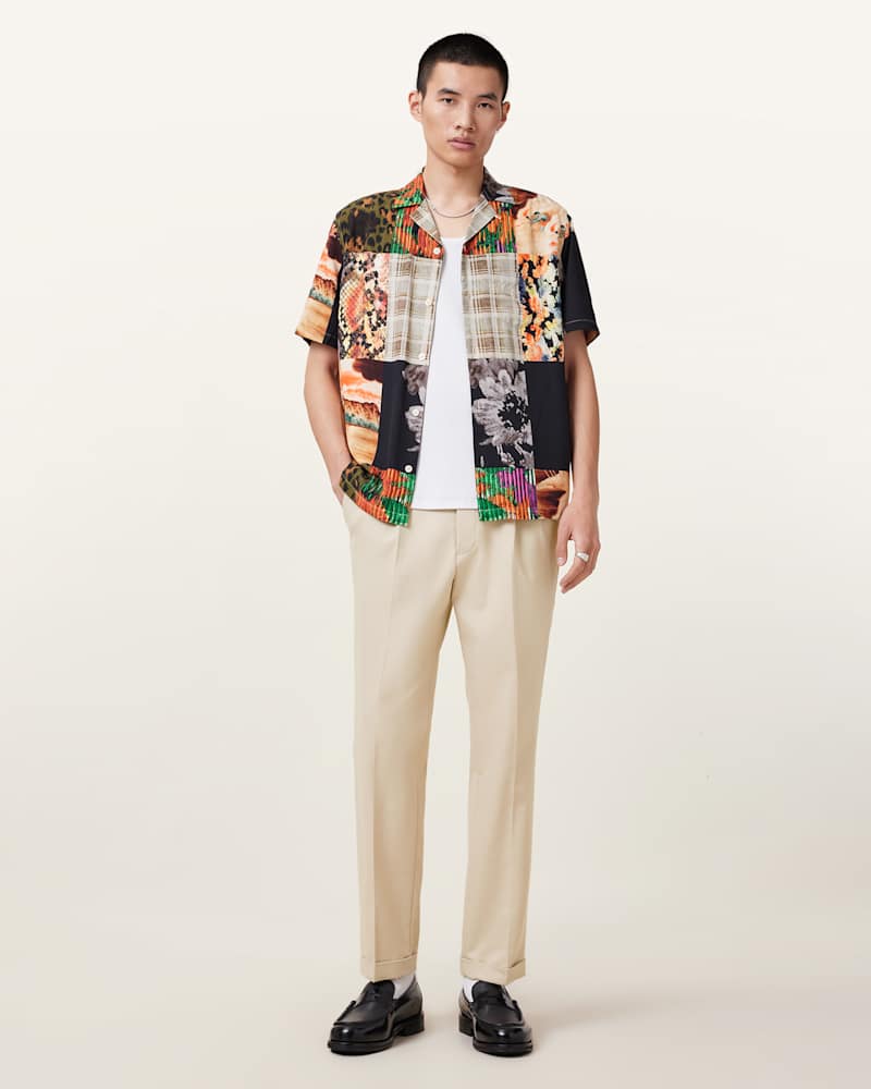 Tallis Slim Fit Cropped Trousers