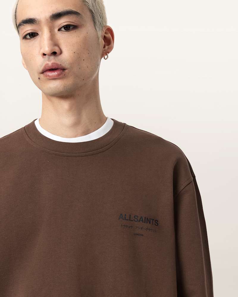 Underground Relaxed Fit Crew Neck Sweatshirt