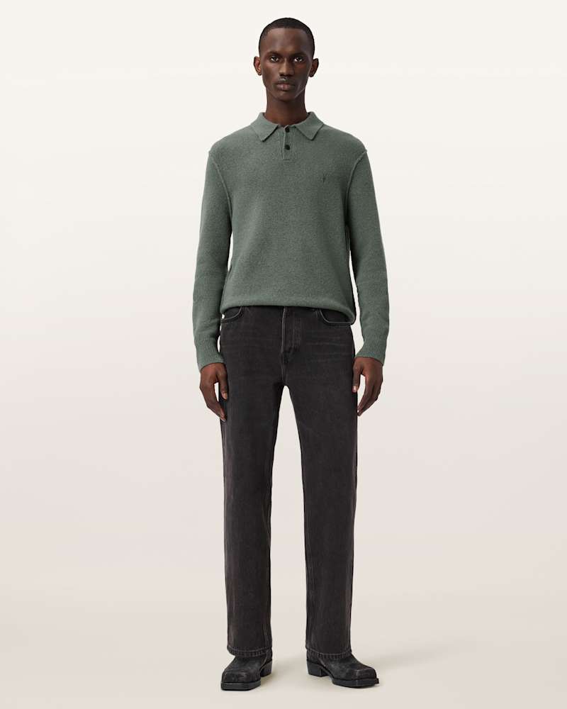 Statten Long Sleeve Ramskull Polo