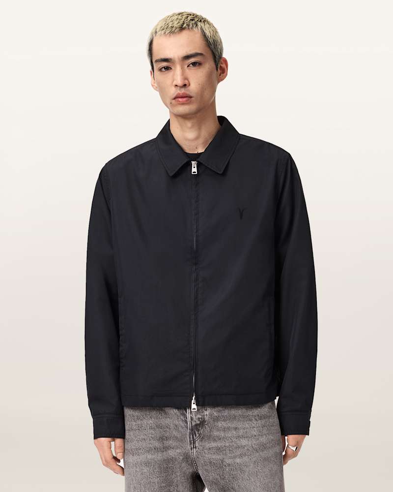 Trey Black Ramskull Pointed Collar Jacket