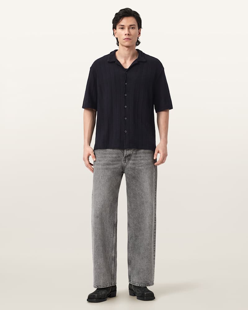 Trace Oversized Textured Shirt