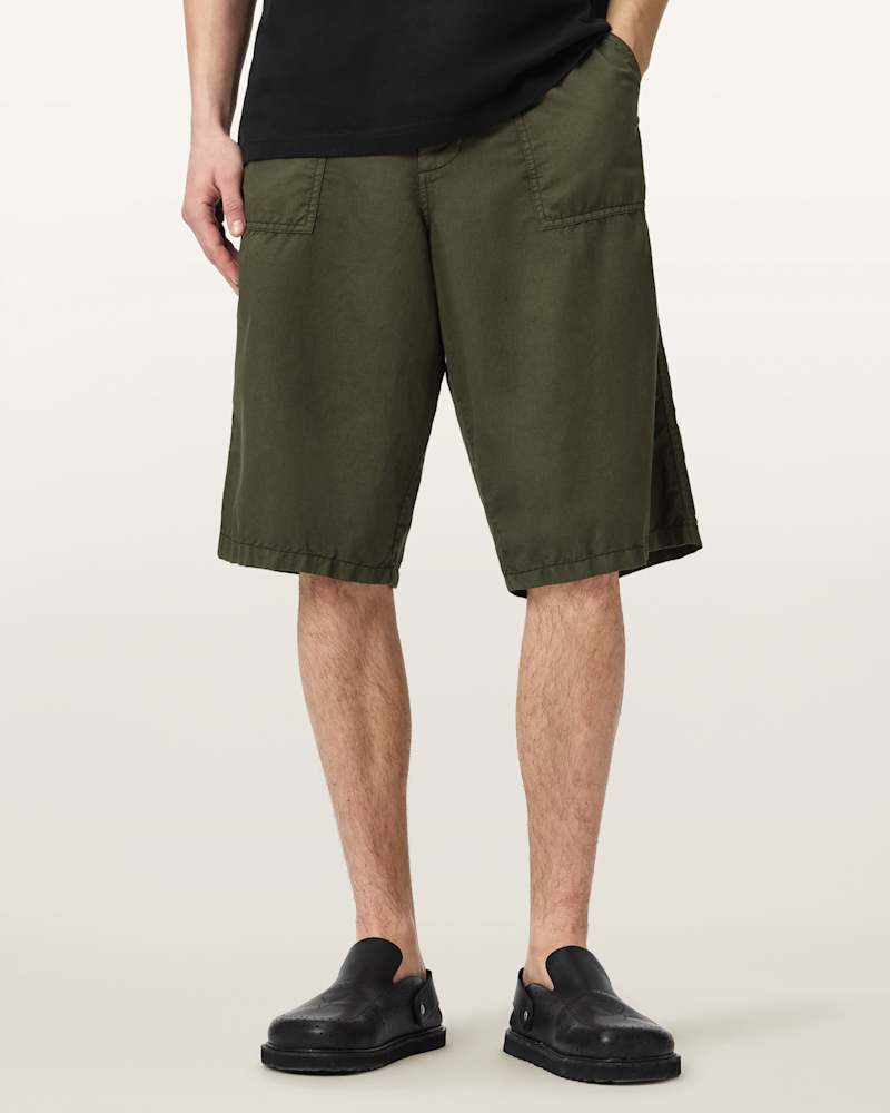Echo Linen Blend Relaxed Fit Shorts