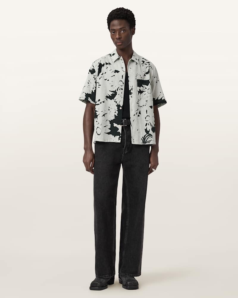 Girona Linen Blend Cropped Shirt