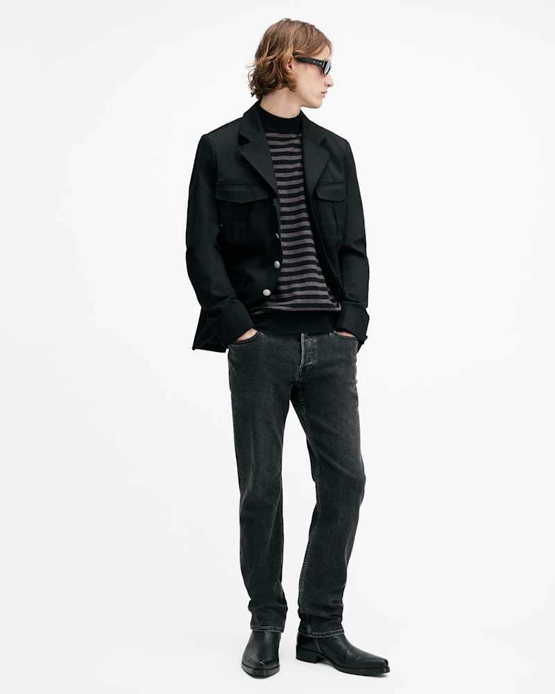 Andi Mock Neck Striped Jumper