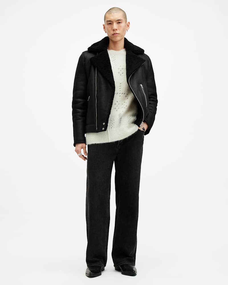 Hadwin Distressed Crew Neck Jumper