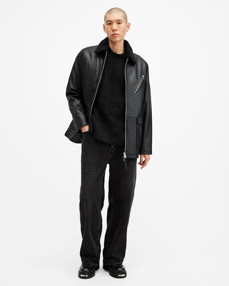 Hadwin Distressed Crew Neck Jumper