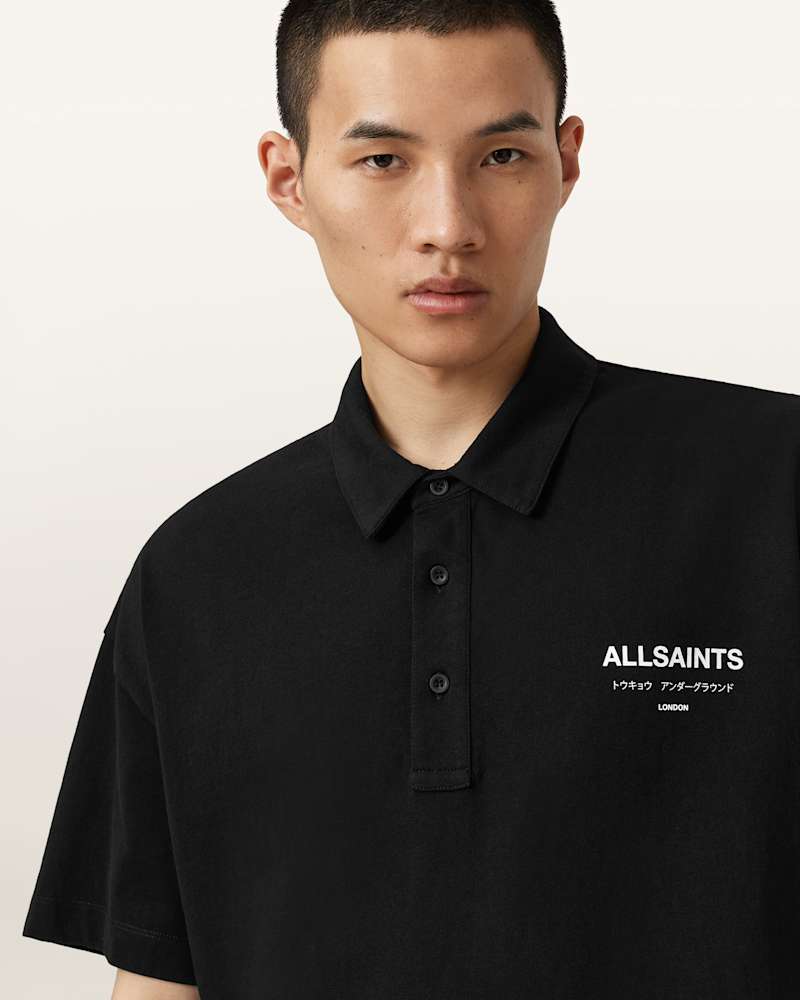 Underground Logo Oversized Fit Polo Shirt