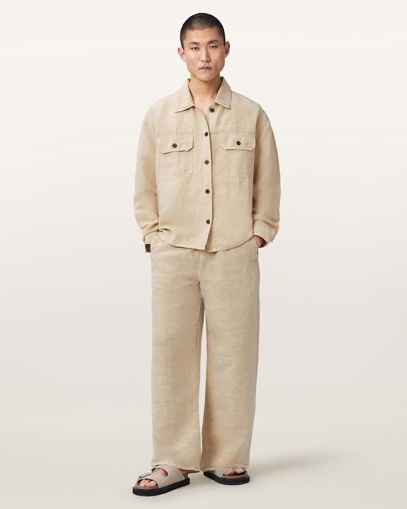 Korten Linen Blend Relaxed Fit Shacket